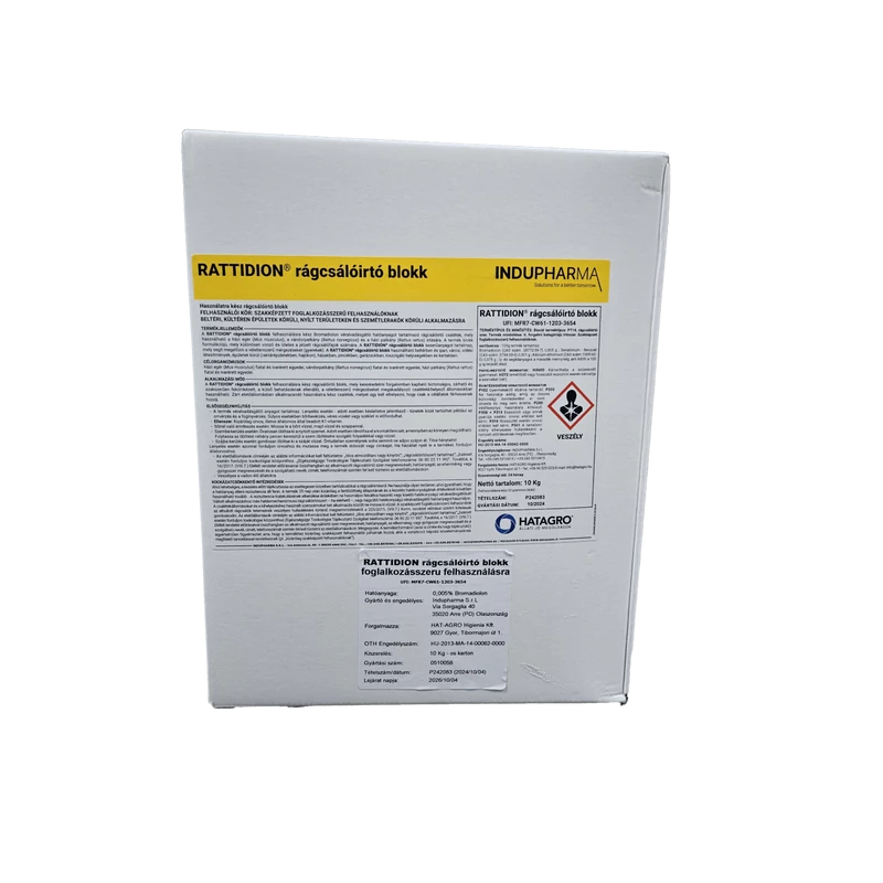 RATTIDION paraffinos kocka 10 kg-os karton 